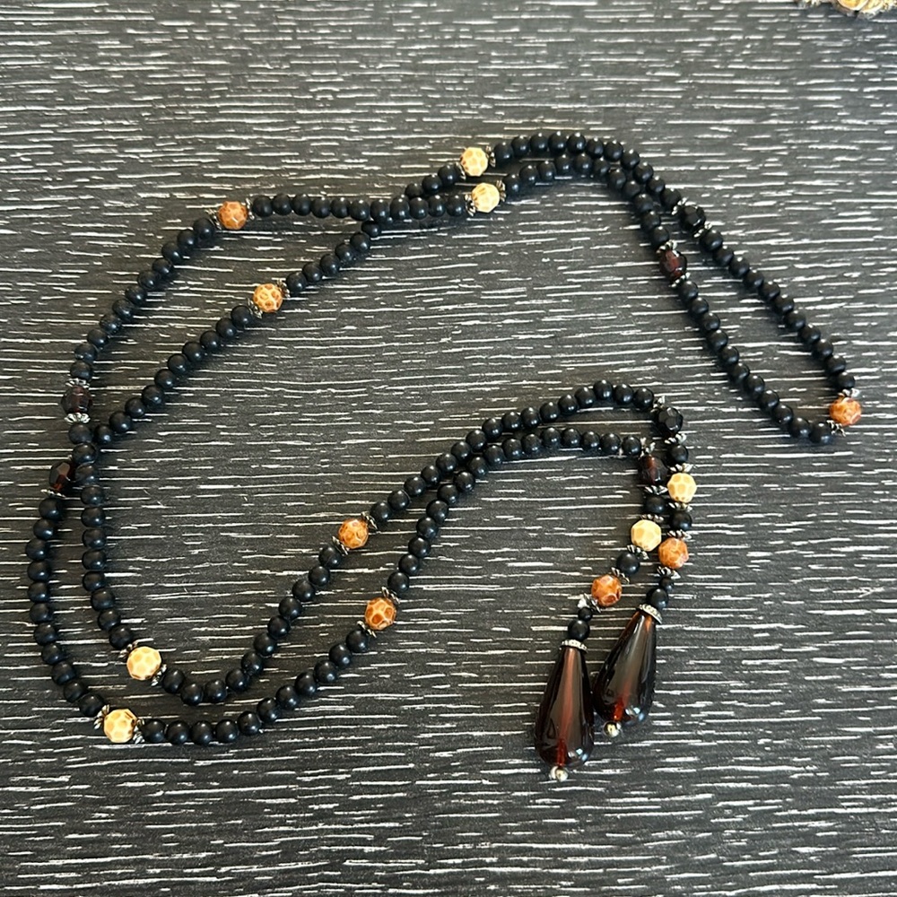 Long wrap necklace